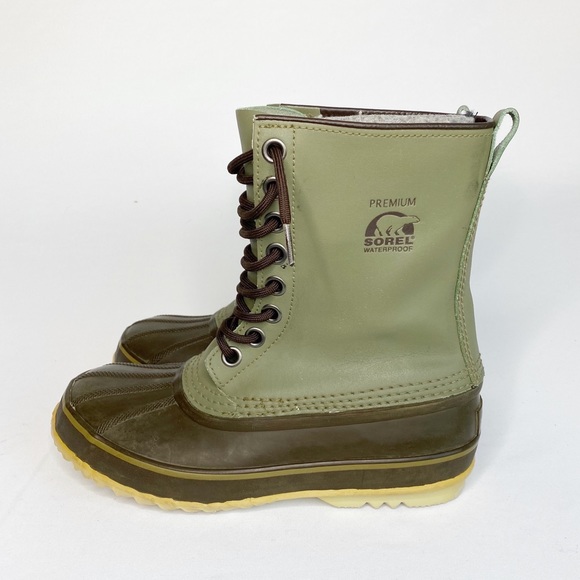 Sorel Shoes - Sorel 1964 Premium Waterproof Boots Green Size 9